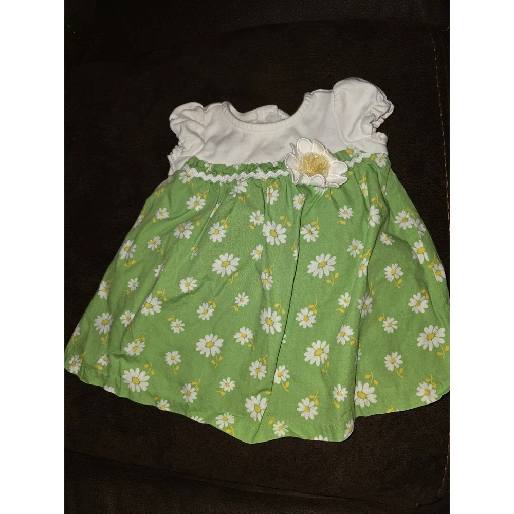 Gymboree layette line daisy turtle floral dress size 3 6 months